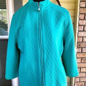 781) Breckenridge Quilted lite Teal  Jacket size PXL